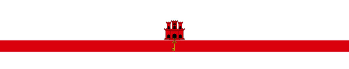 Gibraltar flag ribbon
