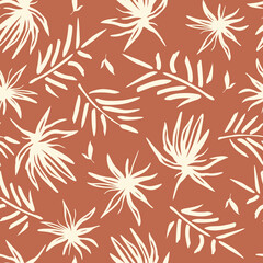 floral abstract minimalist pa...