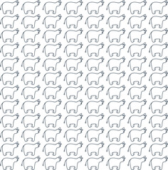 The cartoon four-legged animal is repeated and forms a funny zoo background.