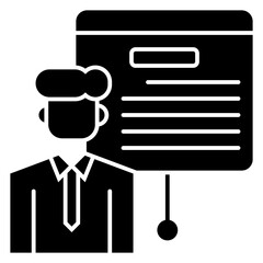 Presentation Solid icon