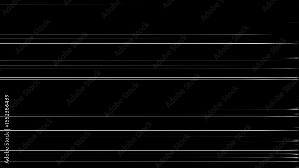 Poster abstract linear design of white horizontal lines on black background creates modern and dynamic aest