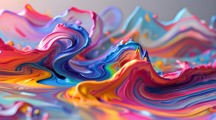 Obraz premium spreading paint