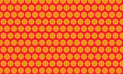 Colorful abstract seamless pattern with geometric circles and retro texture design
