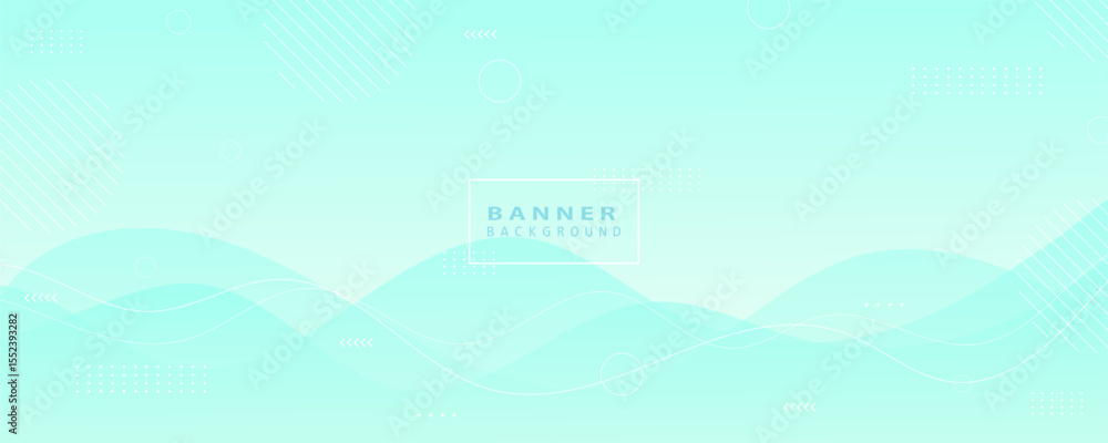 Poster light blue abstract banner background with soft waves and modern minimalist design. perfect for tech