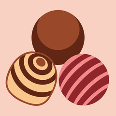 vector illustration of a chocolate cake