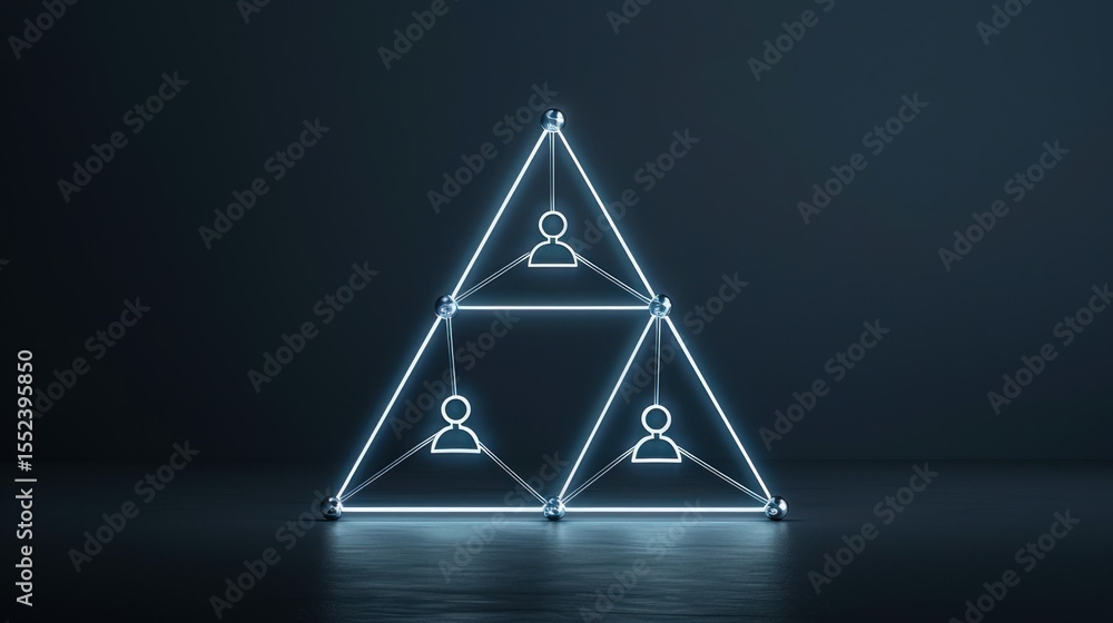 Aufkleber network structure: a hierarchical system of connections