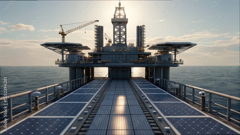 Poster Advanced Oil Platform Using AI-Controlled Systems in Ocean Setting