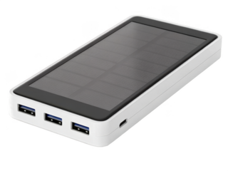 Solar charger png portable solar power bank png USB solar charger device png eco-friendly solar panel charger png renewable energy charger png transparent background image