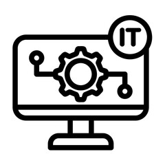 technology Line Icon