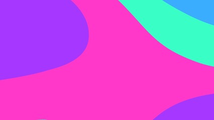 Abstract Colorful Circles: An eye-catching composition of vibrant abstract shapes, where dynamic curves of magenta, teal, and violet intertwine, creating a playful and modern design.