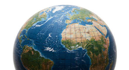 3D Planet Earth Globe Map Detailed International Geographical Illustration