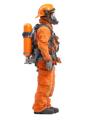 Firefighter in Protective Gear