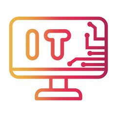 Obraz premium technical Line Gradient Icon