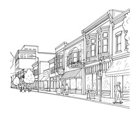 Line Art of Alberta Street, Portland