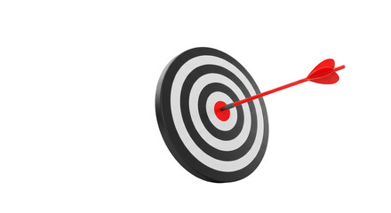 3D Target Arrow Bullseye Success Darts Aim Accuracy Transparent PNG