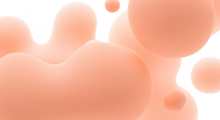 Abstract Background Of Pink Gradient Spheres And Liquid Shape Illustration