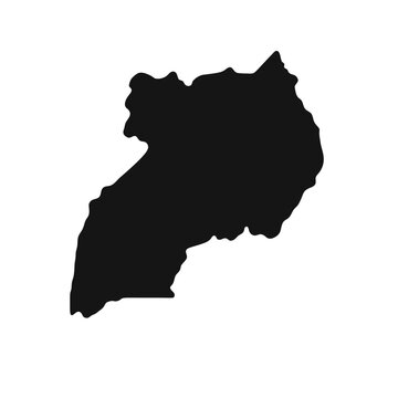 map of Uganda