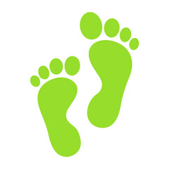 footprint on green grass