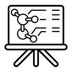 molecular Line Icon