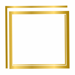 Obraz premium Luxury Golden Square Border