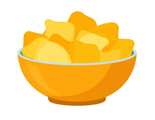 A bowl of crispy, golden chips