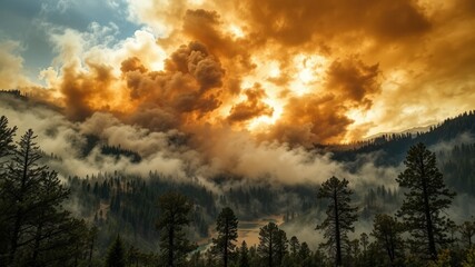 Destructive Wildfire Near Twin Lakes, Interlaken, Colorado