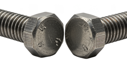 Detailed Metal Bolt Screw Hardware Transparent Background