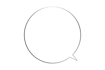 Speech Bubble, Blank Text Box, Communication Icon, vector
