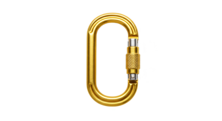Gold Carabiner Metal Climbing Equipment Safety Hook Mountaineering Gear