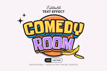 Comedy Room Editable Text Effect.
