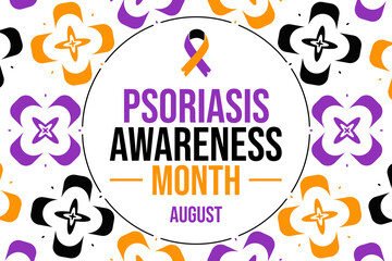 August psoriasis awareness month campaign for skin health and wellness support