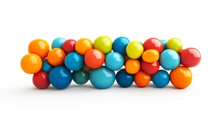 Graceful bay horse galloping in place isolated on white background animal photography dynamic motion concept