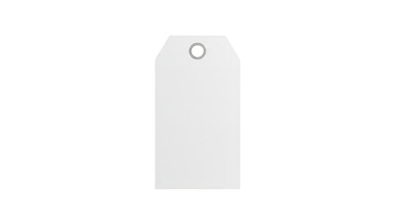 Illustration of Blank White Paper Tag for Price or Gift with Transparent Background