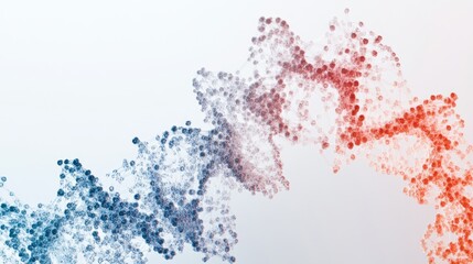 Obraz premium Laboratory visualization of biological processes high-resolution insights into molecular interactions