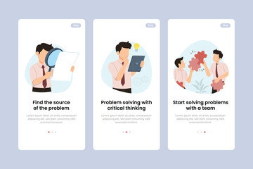 Onboarding Mobile App Screens for productivity and task management app. 