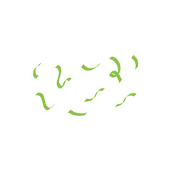 Obraz premium green confetti party illustration