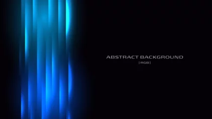 Gordijnen Abstract 青い光の抽象背景  © mixcolours