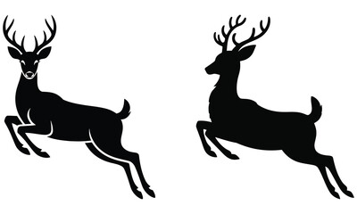 deer silhouette vector