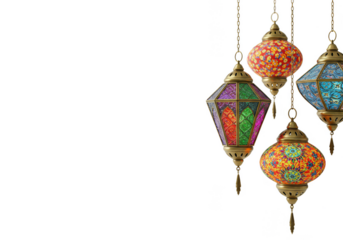 Illustration Of Islamic Ramadan Lantern Ornament Decoration with Transparent Background