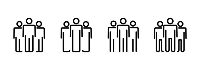 people icon logo design. person sign and symbol. User Icon vector