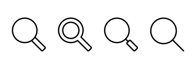Search icon logo design. search magnifying glass sign and symbol