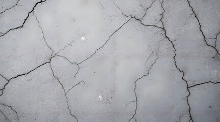 Obraz premium Cracked Concrete Surface with Puddles and Subtle Texture Variations
