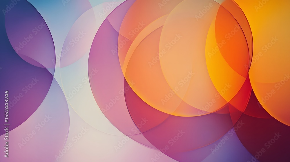 Poster colorful background featuring overlapping circles in a dynamic design perfect for modern art and cre