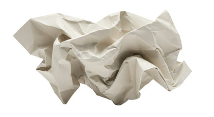 Naklejka premium Isolated Crumpled Paper Texture Detailed Scrap Background