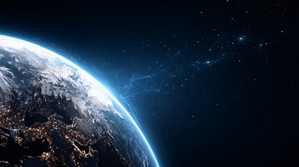 Earth's beauty from space a stunning digital art perspective on our planet