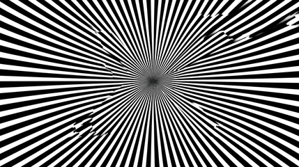 Obraz premium Circular Motion Illusion: White Stripe Pattern Creating Optical Art Style