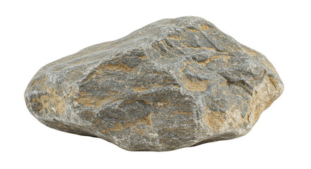 Isolated Gray Granite Rock Stone Mineral Transparent Background