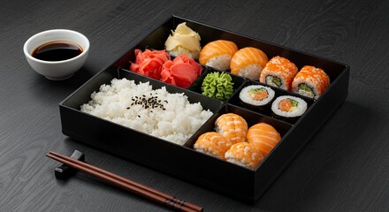 Indulge in an Exquisite Sushi Bento Box: A Culinary Journey in Every Bite