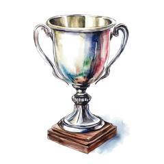 watercolor of Tournaments, vector, isolated on a white background.