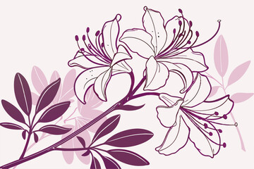 Vector art


Floral Azalea Silhouette Illustration

